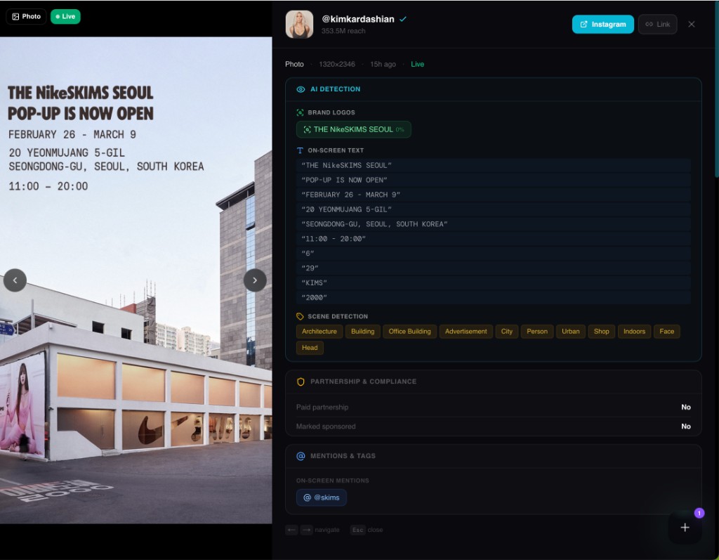 EVA+ Intelligence — Post analysis with EIV scoring